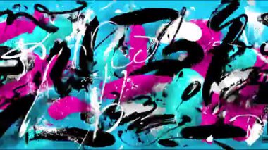 Soyut graffiti arka planı, kaotik el çizimleri, sokak sanatı grunge dokusu, anlamlı şehir fırça darbeleri, koyu renk karşıtlığı