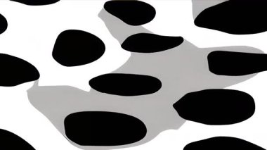 Beyaz zemin üzerinde siyah oval şekiller, minimalist soyut desen, el çizimi organik biçimler, grunge desen, kalın çizgi film tarzı, modern grafik yüzey tasarımı