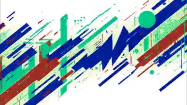 Çapraz elektrik enerji akışı, katmanlı zigzag yıldırımı, soyut vektör şekilleri, yeşil ve kırmızı aksanlar, anime komik hareket tarzı, dinamik grafik arkaplan