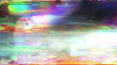 Dikey çizgili arkaplanı olan soyut arıza, turuncu beyaz alt ile harmanlanan yeşil mor üst renkler, bulanık dijital gürültü, yanardöner renk efektleri, grunge doku örtüsü, çok renkli dalgalı çizgiler, yumuşak parlak geçiş