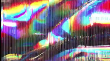 Ağır RGB bozulma arkaplanı, çok renkli parazit dokusu, dijital sinyal bozulması örtüsü, kromatik ses çizgileri, soyut siber punk kırık ekran estetiği