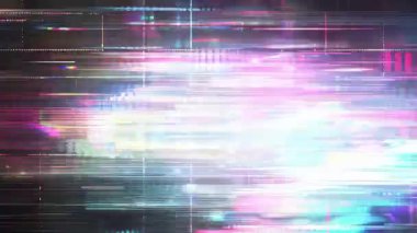 Yoğun arıza soyut arkaplan, parlak neon enerji patlaması, siber punk dijital bozulma, holografik bilim kurgu patlaması, renkli veri karışıklığı, gelecekteki teknolojik görsel efekt
