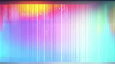 Dikey gradyan arkaplan, pastel renk bantları, yumuşak kromatik parazit, soyut holografik ışık dokusu, dijital tarama bozulması, fütüristik ortam arkaplanı