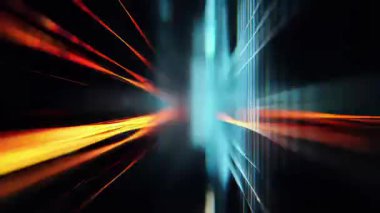 Soyut yatay ışık hızı arkaplanı, altın enerji çekirdeği, parlayan doğrusal çizgiler, hızlı hareket çizgileri, radyan merkez parıltısı, fütüristik etki, sinematik hız patlaması, dijital ışık dokusu, karanlık minimal arkaplan, parazit estetiği