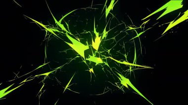 Yeşil enerji çemberi patlaması, parlayan halka patlaması, elektrik çarpması, soyut güç patlaması, neon plazma şok dalgası, çizgi film 2d animasyon tarzı, fantezi enerji halkası etkisi.