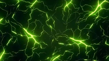 Yeşil yıldırım çatlakları, elektrik enerji hatları, parlayan gök gürültüsü deseni, anime tarzı elektrik efekti, karikatür tarzı güç arkaplanı, soyut aydınlatma dokusu, neon enerji çizgileri, fırtına kuvveti görüntüsü
