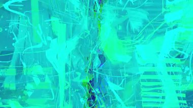 Soyut turkuaz el çizimi sanat arka plan, katmanlı boya darbeleri, çizilmiş doku, kaba fırça izleri, kaotik dikey çizgiler, sıkıntılı karışık medya kolajı, anlamlı akrilik yüzey, deneysel sanat deseni, soyut arkaplan