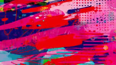 Soyut grunge koyu kırmızı fırça darbeleri, pembe katmanlı dokular, kaba boya lekeleri, kaotik el çizgileri, anlamlı karışık medya kompozisyonu