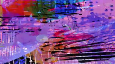 Katmanlı fırça darbelerine, kaotik boya dokularına, neon sıçramalarına, kaba çiziklere, el çiziklerine, anlamlı karışık medya bileşimine, dinamik sanatsal yüzeye sahip soyut renkli grunge arka planı