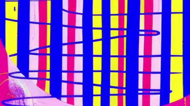 Kalın renkli dikey çizgiler, doymuş boya dokusu, grafik soyut desen, yüksek karşıtlık çizgileri arka plan