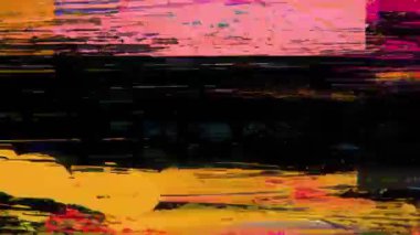 Renkli boya katmanlı siyah soyut grunge arkaplan, yatay koyu bant, kaba analog fırça dokusu, sıkıntılı karışık medya yüzeyi, anlamlı sanatsal izler, animasyon sanat dokusu