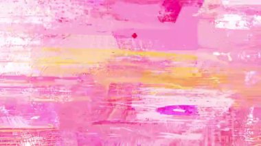 Yumuşak pembe grunge arkaplan, katmanlı boya darbeleri, analog fırça dokusu, nazik karalama çizgileri, karışık medya yüzeyi, anlamlı sanatsal arkaplan, animasyon dokusu