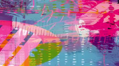 Pastel mavi pembe soyut arkaplan, el çizimi boya darbeleri, yumuşak analog fırça dokusu, katmanlı karalama çizgileri, karışık medya sanat yüzeyi, anlamlı sanatsal arkaplan, canlandırılmış yaratıcı doku