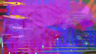 Mor turuncu soyut grunge arkaplan, el çizimleri, analog desenli fırça izleri, karalama çizgileri, katmanlı karışık medya yüzeyi, anlamlı psikedelik sanat dokusu, animasyon arkaplan