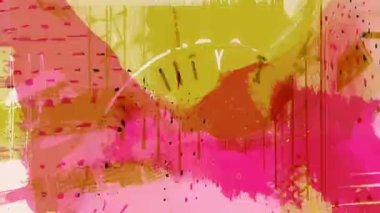 Pastel soyut grunge arkaplan, el boyası katmanları, yumuşak analog fırça darbeleri, oyuncu karışık medya dokusu, karalama çizgileri ve grafik şekiller, anlamlı sanatsal yüzey, canlandırılmış yaratıcı zemin