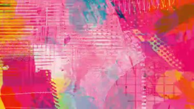 Yumuşak pastel kolaj arka planı, bulanık fırça dokusu, katmanlı boya lekeleri, açık renkli pembe kaplama, soyut karışık medya vuruşları, sıkıntılı yüzey, hafif çarpıtma hareketi grafiksel bileşimi