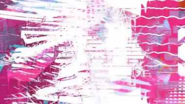 Pembe soyut duvar yazısı arka plan, beyaz boya patlaması, dikey çizgiler, mürekkep sıçraması, kentsel grunge dokusu, kaotik fırça darbeleri.