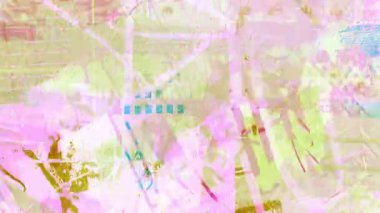 Yumuşak pastel soyut kolaj arka planı katmanlı karışık medya vuruşları, hafif boya dokusu, şeffaf örtüler, karalama kalıpları ve rüya gibi dışavurumsal ifade tarzı