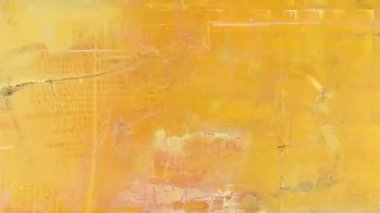 Sıcak sarı analog grunge dokusu, eski kağıt arkaplan, baskı katmanları, çizik yüzey gürültüsü, kirli kolaj kompozisyonu, yırtık poster parçaları, eski endüstriyel doku