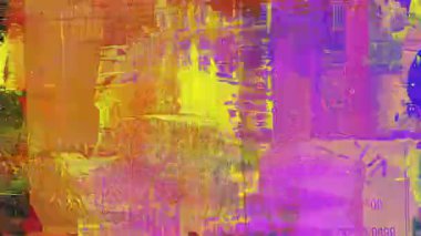 Sarı pembe grunge kolaj dokusu, canlı soyut şehir arkaplanı, katmanlı tipografi parçaları, sıkıntılı boya yüzeyi, kalın karışık medya kompozisyonu