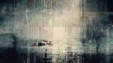 Parlak soyut patlama arkaplanı dijital parçalanma, piksel bozulma sesi, siber parazit dokusu, gelecekteki bozuk veri ekran örtüsü efekti