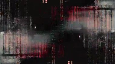 Kırmızı dikey ışık çizgileri, karanlık dijital ızgara dokusu, tarama hattı bozulması, siber parazit deseni, analog gürültü örtüsü, hasarlı yüzey, fütüristik teknoloji arkaplanı