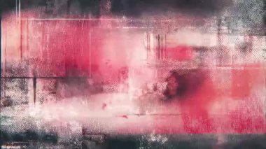 Kırmızı grunge bozulma dokusu, soyut lekeleme bozulması, yatay gürültü çizgileri, dijital parazit örtüşmesi, karanlık siber sinyal hasarı, çizilmiş pikselli bozulma deseni