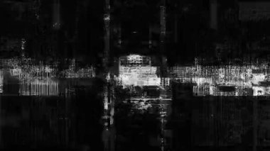 Siyah beyaz patlama arka planı, monokrom çarpıtma şeridi dokusu, yüksek kontrast statik patlama, soyut sinyal engelleme örtüsü, dramatik yatay ses modeli, dijital arıza estetik