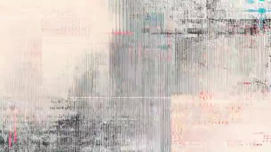 Açık bej dijital tarama dokusu, minimal arıza arkaplan, dikey çizgi deseni, yumuşak pastel çarpıtma, ince kırmızı aksanlar, soyut modern teknoloji yüzeyi, temiz veri engelleme