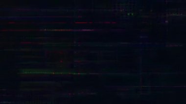 Dikey çizgileri olan koyu mavi dijital bozulma dokusu, piksel sesi, ince kırmızı noktalar, tarama çizgisi bozulması, siber punk paraziti, soyut endüstriyel hasar modeli