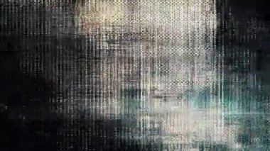 Dikey dijital smear bozunumu, katmanlı glitch matrisi, karanlık analog parazit kalıbı, endüstriyel siber doku arka planı