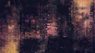 Pixel Distortion, City Like Light Matrix, Analog Hasar Düzeni, Siber Punk Teknoloji Gürültüsü, Kırık Sinyal Paraziti, Grunge Ekran Kaplaması, Soyut Kentsel Arkaplan
