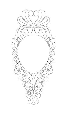 Değerli taş. Vektör grafiklerindeki dekorasyonlar şablonlar için kullanılabilir