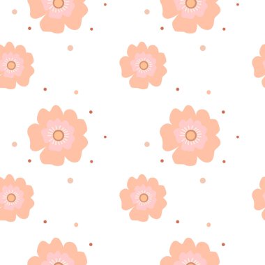 Bahar çiçekleri deseni. Pamuk çiçekli desen. Bu kalıp markalı torbalar, iç dekorasyon, ambalaj tasarımı ve tüm promosyon ürünleri için kullanılabilir.