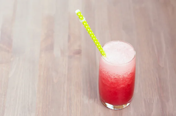 Watermelon smoothie in a glass — Stock Photo, Image