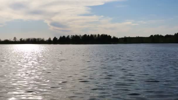水表面的湖 — 图库视频影像