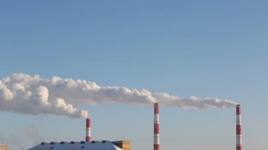 Kış günü buhar Chp bitki