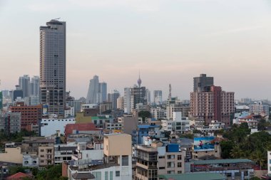 Sri Lanka 'nın Colombo şehri Panoraması. Ocak 2020