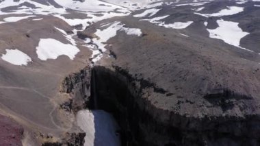 Kamçatka 'daki Mutnovsky volkanı yakınlarındaki Tehlikeli Kanyon.