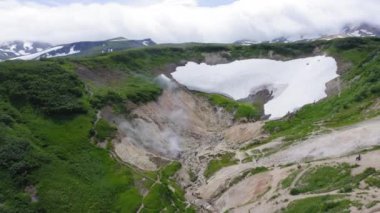 Küçük Gayzerler Vadisi 'ndeki Fumarole tarlaları