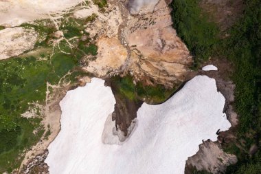 Küçük Gayzerler Vadisi 'ndeki Fumarole tarlaları