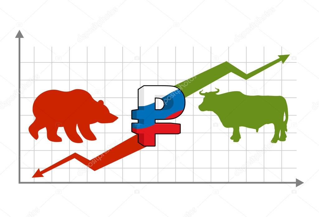 Russian ruble fall. Rise and fall of  national currency quotatio