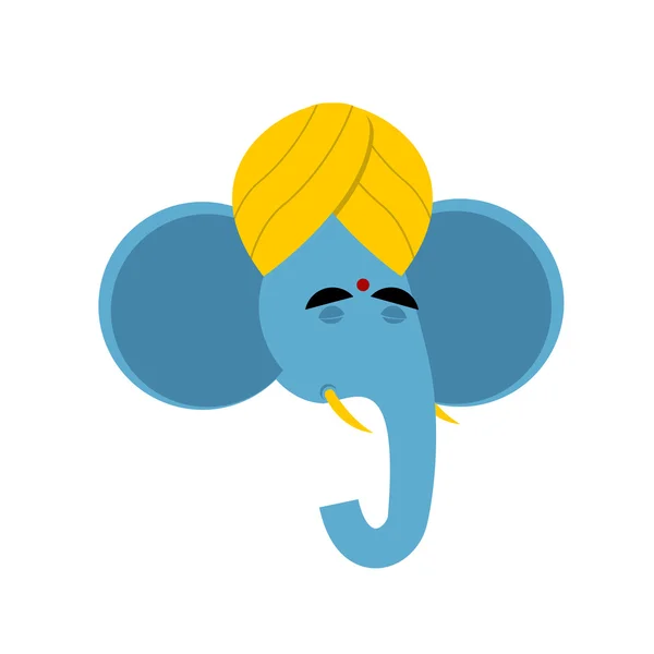 Señor Ganesha. Yoga de elefantes. Dios elefante indio. Elefante en tu — Vector de stock