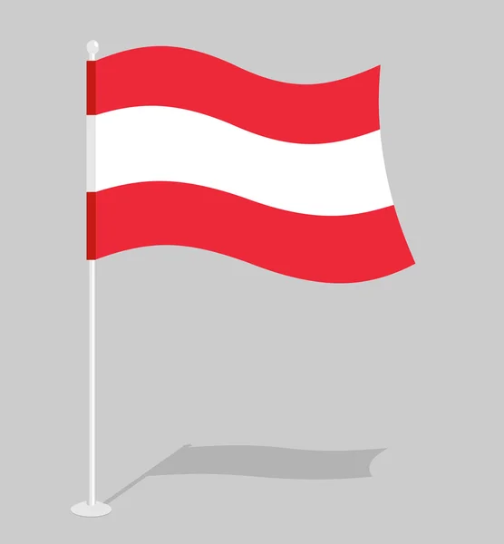 Bandera de Austria. Marca nacional oficial de la República de Austria. Tra — Archivo Imágenes Vectoriales