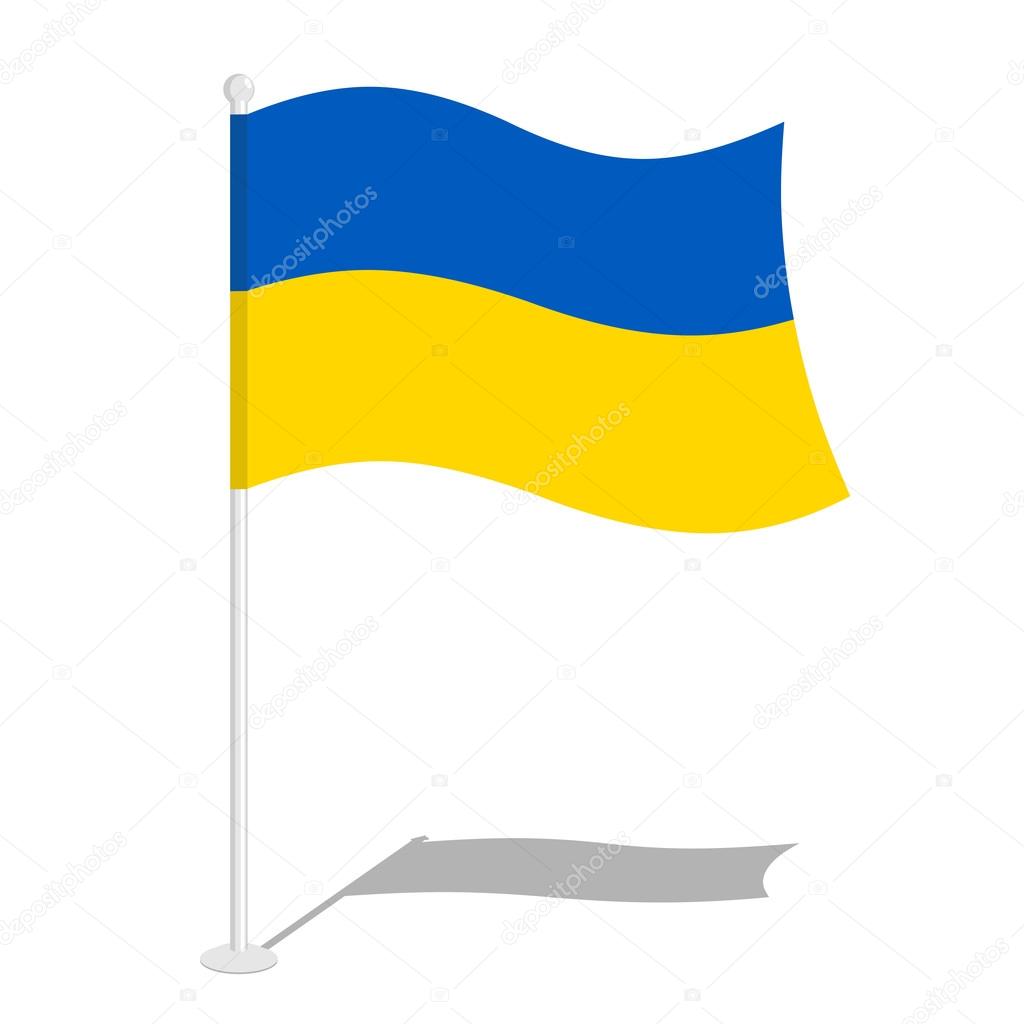 Bandiera Ucraina. Marchio nazionale ufficiale della repubblica ucraina.  Scambi commerciali - Vettoriale Stock di ©popaukropa 109430256
