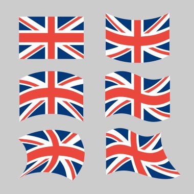 Büyük Britanya Bayrağı. İngiliz devletinin ulusal bayrağını dikin. Devlet sy