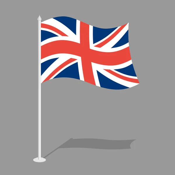 Grande-Bretagne Drapeau. Symbole national officiel du Royaume-Uni — Image vectorielle