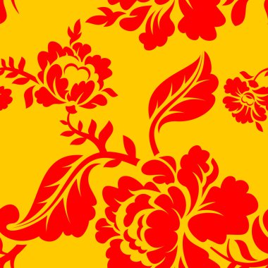 Vektör vintage çiçek dikişsiz desen elemanı. dikişsiz çiçek 