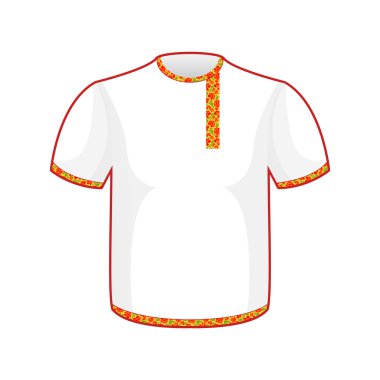 Rus halk mens tişörtü. Geleneksel antik ulusal giysiler 