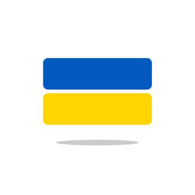 Ukrayna bayrak devlet sembolü stilize geometrik elemanları